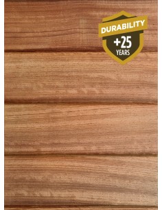 Bardage en Padouk rainuré et languetté 16x145 mm | Otiva