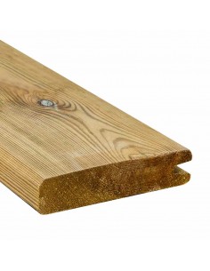 Profil de finition pour palissade en sapin autoclave 28 x 145 mm