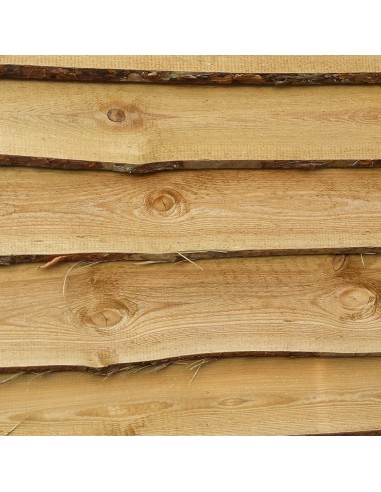 Canadese schorsplank in geïmpregneerd grenen 19 x 150/200 mm
