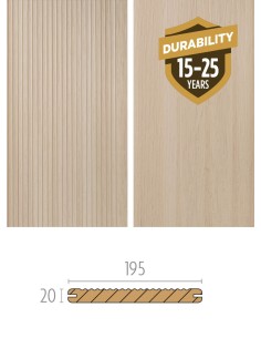 Composiet terrasplank Oak Deck 195x20 mm – onzichtbaar bevestigd