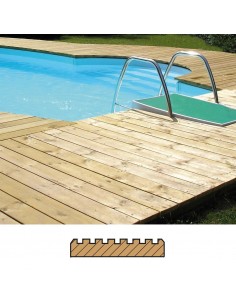 Planche sapin rouge du Nord autoclave 28 x 145 mm à visser 2