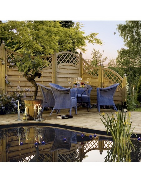 Gebogen tuinschermen