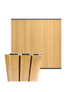 Composiet schutting Boston met verticale latten 178 x 180 cm 2