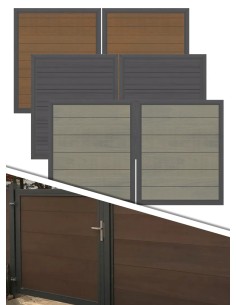 Portail en composite Platinum | Double battant sur mesure