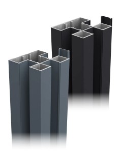 Poteau aluminium 75 x 75 mm pour clôture, 3 hauteurs | Otiva