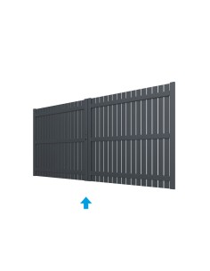 Portail double battant à lames aluminium sur mesure | Otiva 2