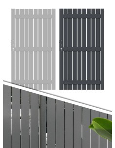 Porte de jardin simple à lames aluminium 98 x 180 cm | Otiva