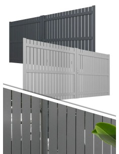 Portail double battant à lames aluminium sur mesure | Otiva