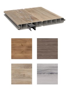Schuttingplank in pvc Duofuse 250 x 28 mm, 200 cm | Otiva