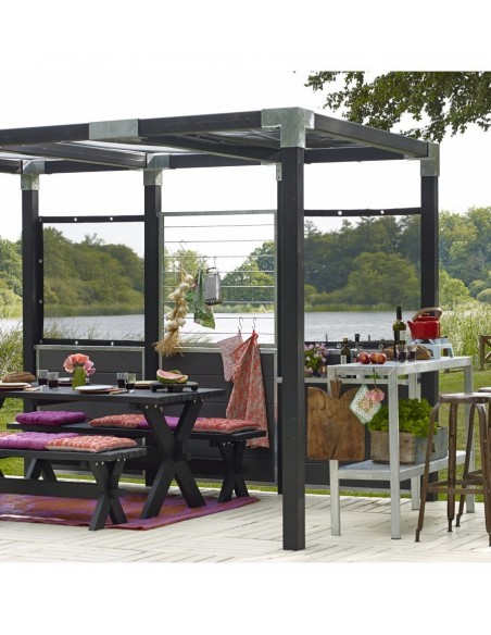 Raccord pour poteau carré