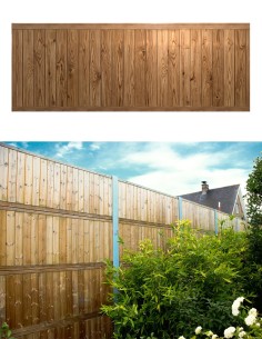 Geluidswerende tuinschutting in geïmpregneerd grenen 85 x 235 cm
