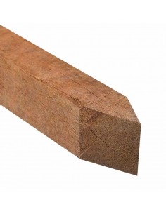 Gepunte palen in Azobe 2