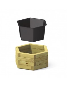 Inzet voor zeshoekige bloembakken 2