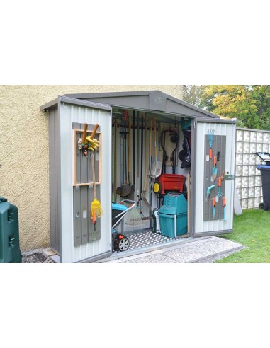 Biohort metalen tuinhuis kwartsgrijs