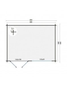 Abri de jardin Mons 2