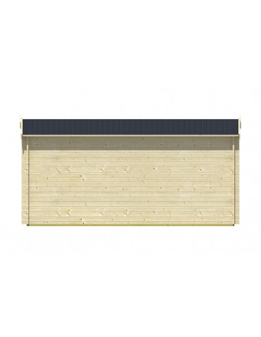 Tuinhuisje met dubbele deur en dubbel glas 500 x 250 cm - 40 mm - ±11 m2