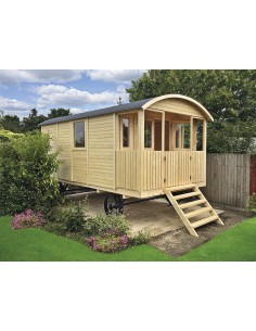 Roulotte en bois a vendre