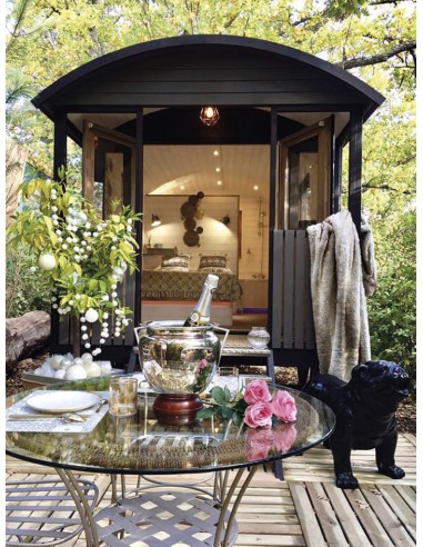 Roulotte en bois a vendre