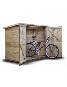 Houten fietsenstallingen