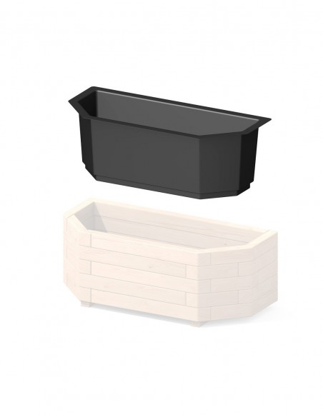 Bac de protection pour bac à fleurs mural