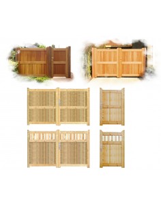 Portes et portails de jardin & parking en bois sur mesure