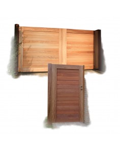 Portail de jardin exotique