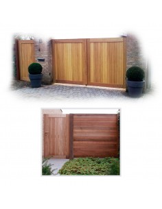 Portaal in padoek of iroko