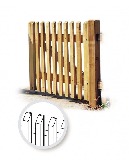 Portillon en bois Woluwe