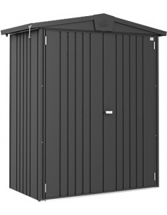 Abri de jardin métallique gris foncé 2