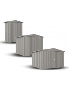 Biohort metalen tuinhuis kwartsgrijs