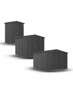 Tuinhuis in metalen donkergrijs