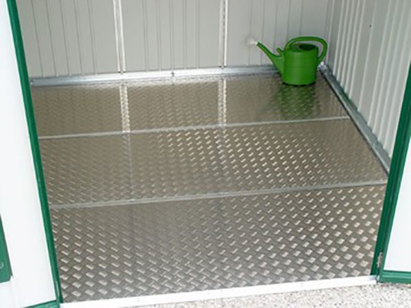 Abri de jardin métallique gris foncé