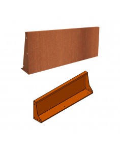 Bordure de soutien en acier corten 2