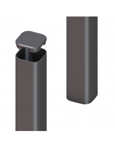 Poteau métallique 70 × 70 mm à visser ou à bétonner | Otiva 2