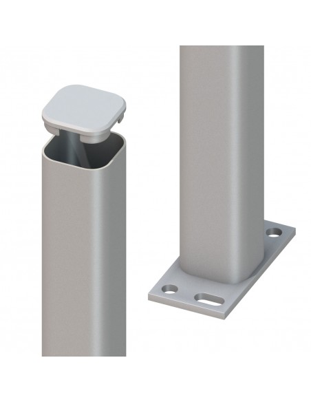 Poteau métallique à visser ou à bétonner