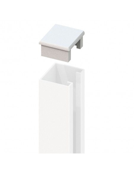 Capuchon pour profil U en aluminium