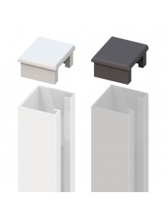 Capuchon pour profil U en aluminium