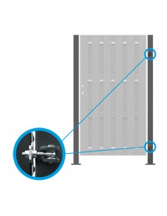 Poteaux acier pour porte et portail 2
