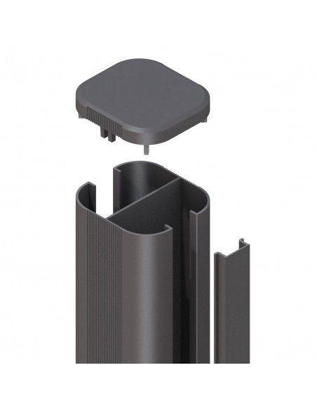 Aluminium paal voor beton