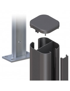 Schroefbare aluminium paal 2