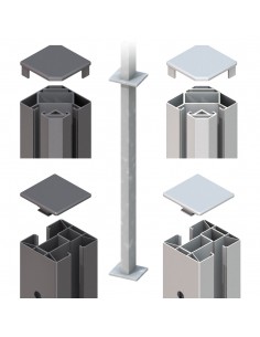 Paal voor in beton Clips