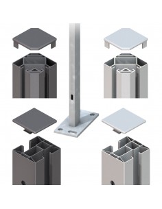 Schroefbare Clips paal