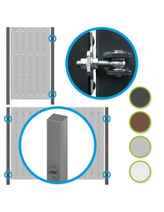 Poteaux acier pour porte et portail