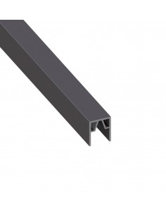 Profil de finition pour palissade en composite, aluminium et thermo... 2