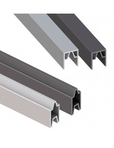 Profil de finition pour palissade en composite, aluminium et thermo...
