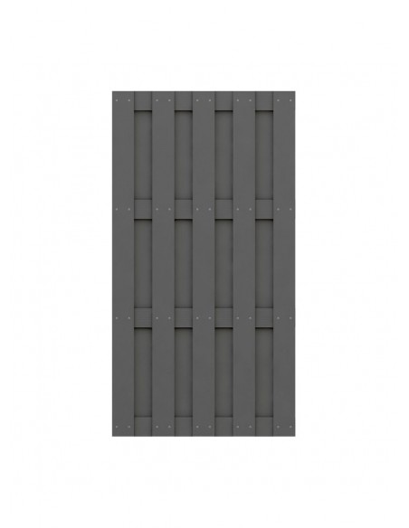 Clôture de jardin en bois composite