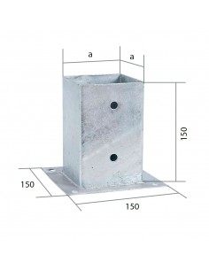 Paalhouder met plaat 2