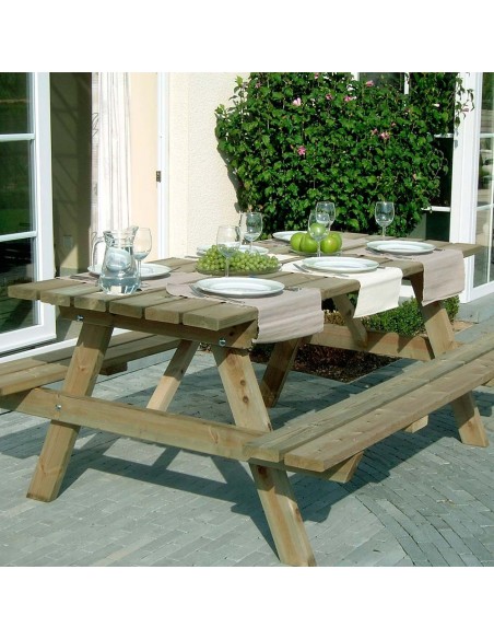 Table avec banc pique-nique