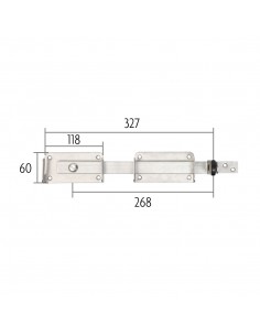 Fermeture pour portail en Inox 2