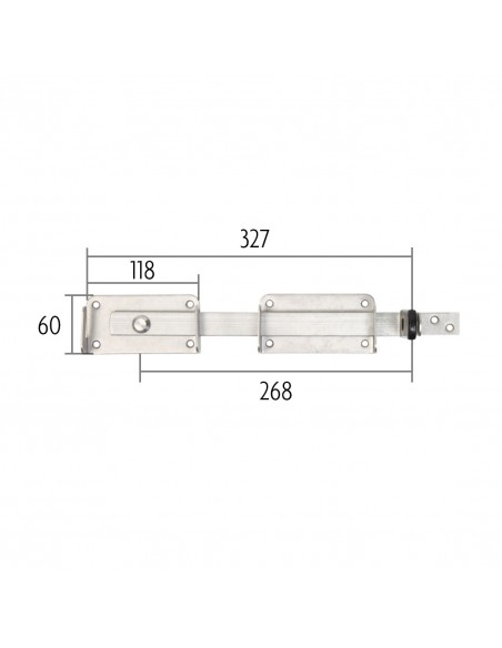 Fermeture pour portail en Inox